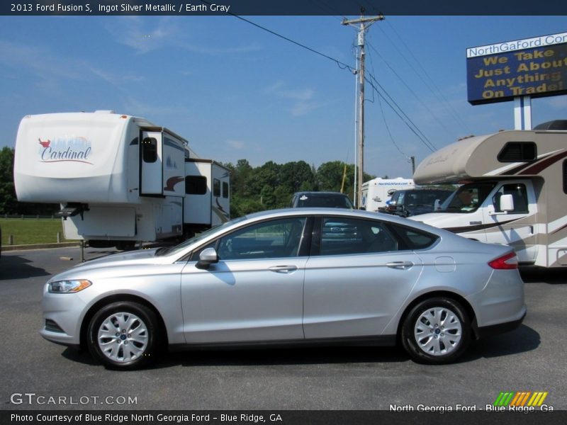 Ingot Silver Metallic / Earth Gray 2013 Ford Fusion S