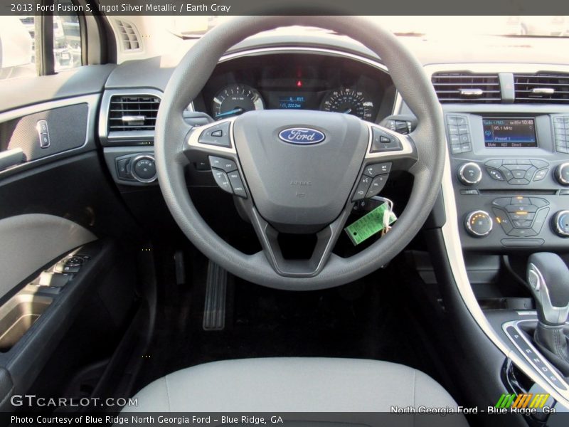 Ingot Silver Metallic / Earth Gray 2013 Ford Fusion S