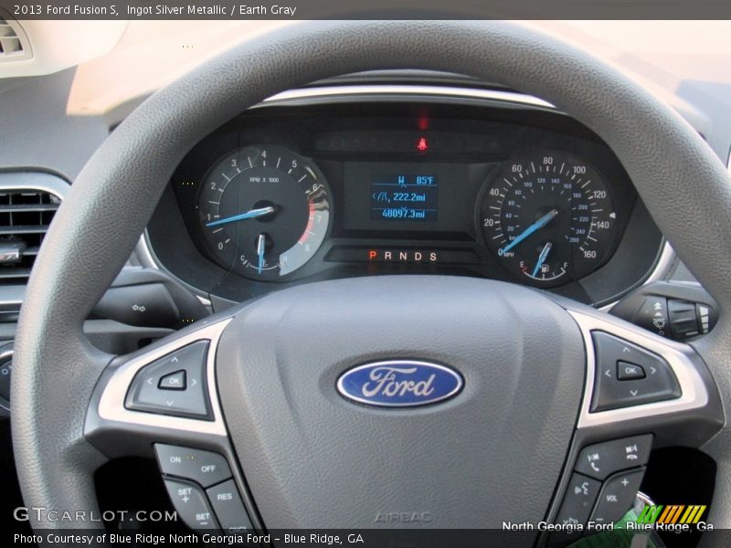 Ingot Silver Metallic / Earth Gray 2013 Ford Fusion S