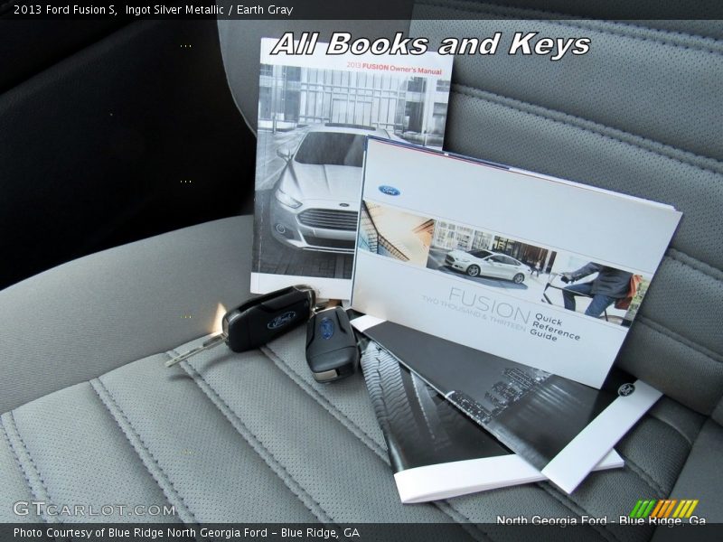 Ingot Silver Metallic / Earth Gray 2013 Ford Fusion S