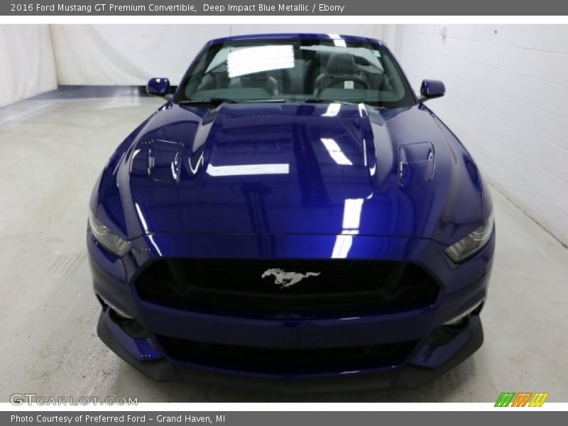 Deep Impact Blue Metallic / Ebony 2016 Ford Mustang GT Premium Convertible