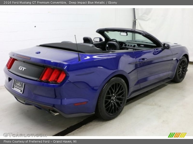 Deep Impact Blue Metallic / Ebony 2016 Ford Mustang GT Premium Convertible
