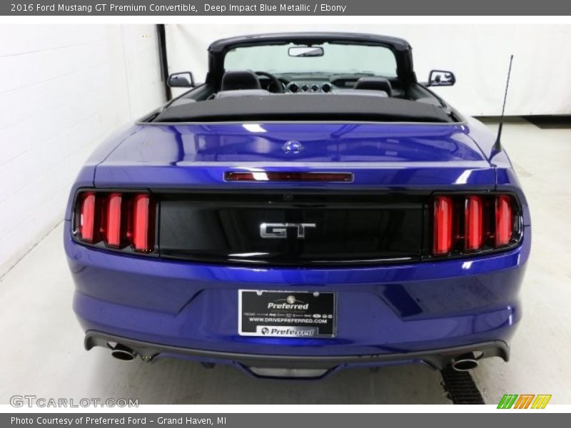 Deep Impact Blue Metallic / Ebony 2016 Ford Mustang GT Premium Convertible