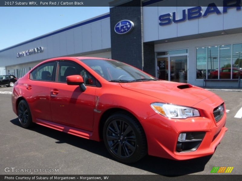 Pure Red / Carbon Black 2017 Subaru WRX