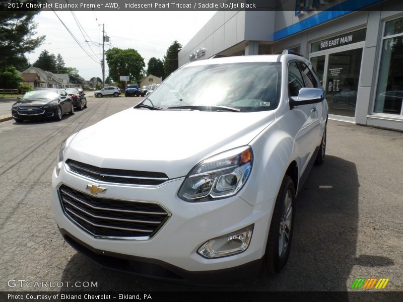 Iridescent Pearl Tricoat / Saddle Up/Jet Black 2017 Chevrolet Equinox Premier AWD