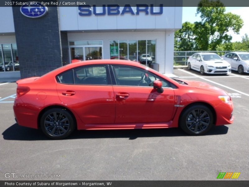 Pure Red / Carbon Black 2017 Subaru WRX