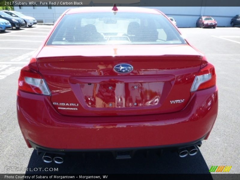 Pure Red / Carbon Black 2017 Subaru WRX