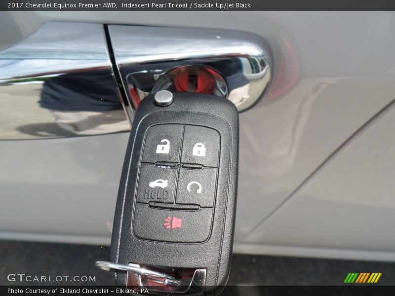 Iridescent Pearl Tricoat / Saddle Up/Jet Black 2017 Chevrolet Equinox Premier AWD