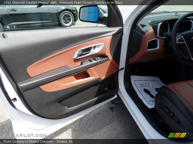 Iridescent Pearl Tricoat / Saddle Up/Jet Black 2017 Chevrolet Equinox Premier AWD