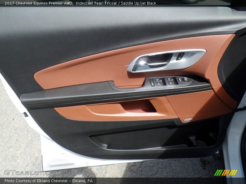 Iridescent Pearl Tricoat / Saddle Up/Jet Black 2017 Chevrolet Equinox Premier AWD