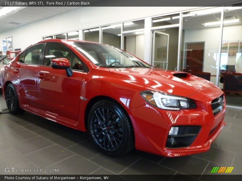 Pure Red / Carbon Black 2017 Subaru WRX STI