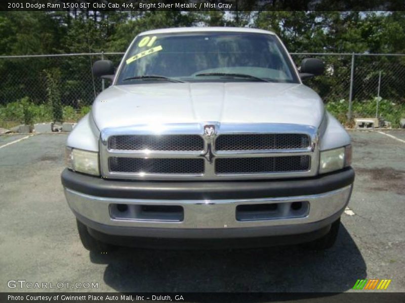 Bright Silver Metallic / Mist Gray 2001 Dodge Ram 1500 SLT Club Cab 4x4