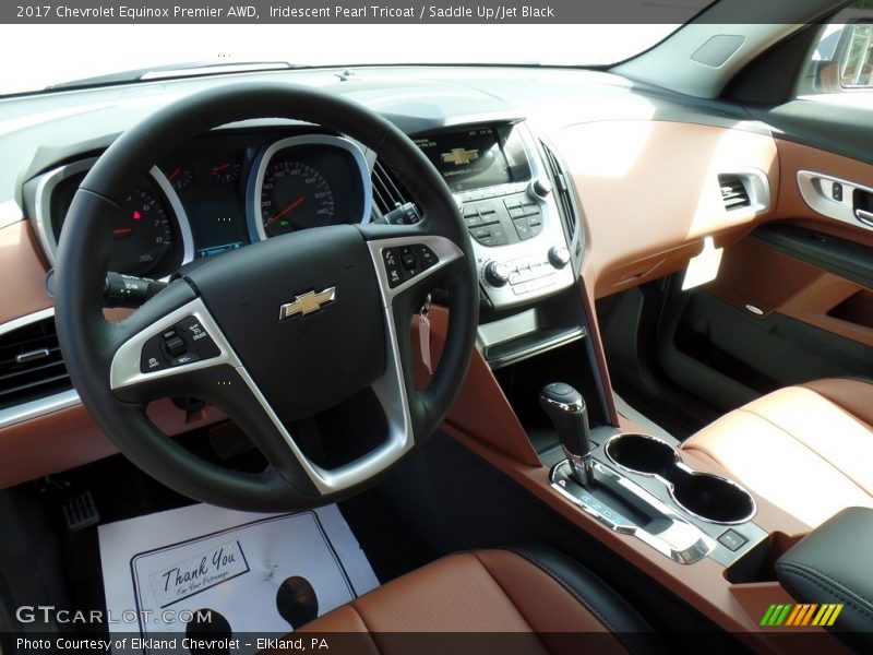 Iridescent Pearl Tricoat / Saddle Up/Jet Black 2017 Chevrolet Equinox Premier AWD