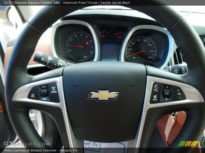 Iridescent Pearl Tricoat / Saddle Up/Jet Black 2017 Chevrolet Equinox Premier AWD