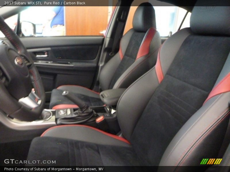 Front Seat of 2017 WRX STI
