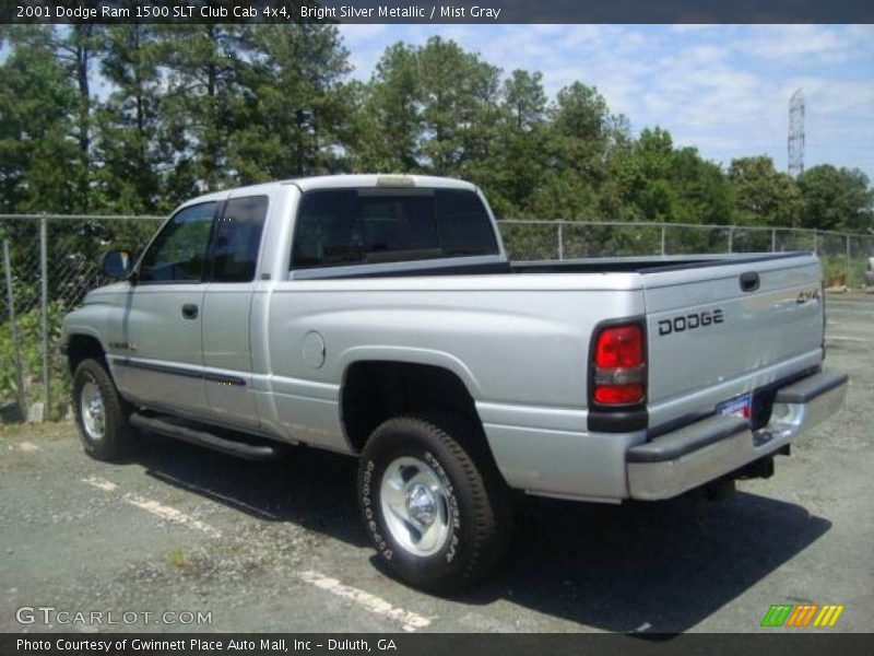 Bright Silver Metallic / Mist Gray 2001 Dodge Ram 1500 SLT Club Cab 4x4