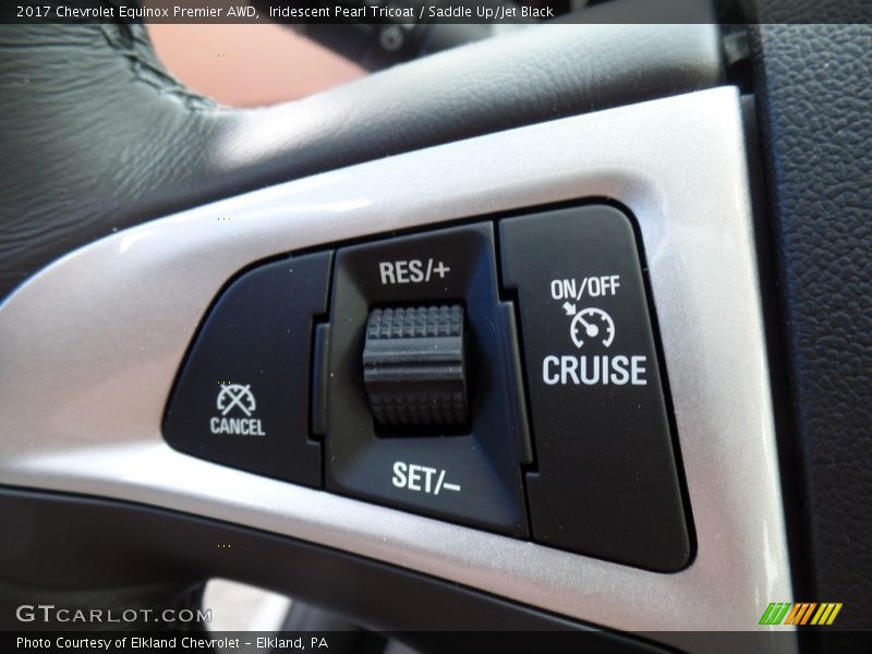 Iridescent Pearl Tricoat / Saddle Up/Jet Black 2017 Chevrolet Equinox Premier AWD