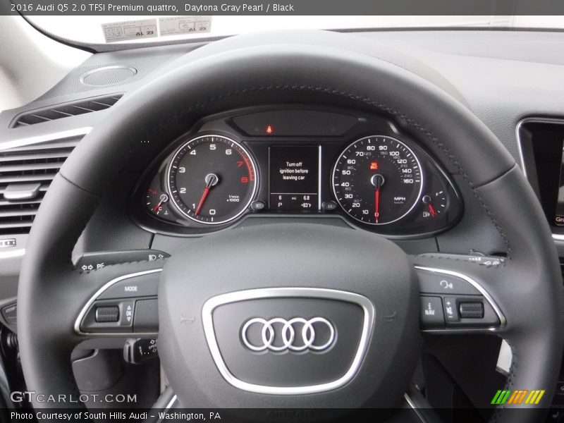 Daytona Gray Pearl / Black 2016 Audi Q5 2.0 TFSI Premium quattro