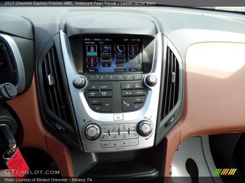 Iridescent Pearl Tricoat / Saddle Up/Jet Black 2017 Chevrolet Equinox Premier AWD