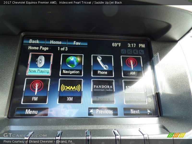 Iridescent Pearl Tricoat / Saddle Up/Jet Black 2017 Chevrolet Equinox Premier AWD