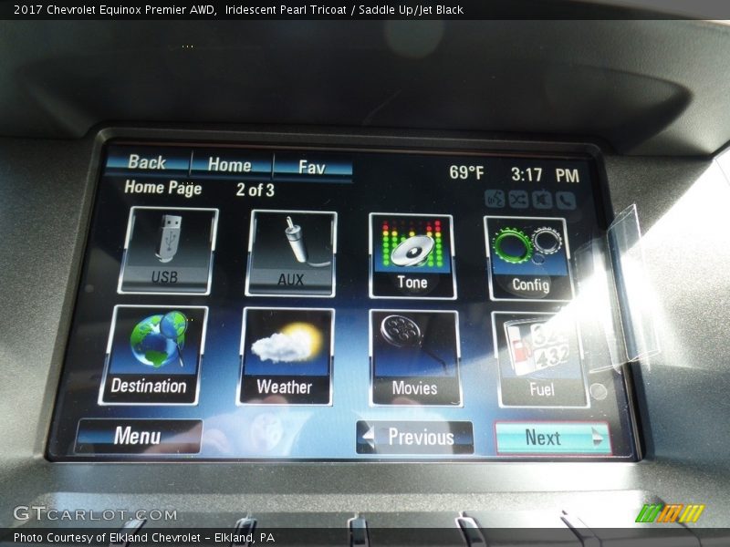Iridescent Pearl Tricoat / Saddle Up/Jet Black 2017 Chevrolet Equinox Premier AWD