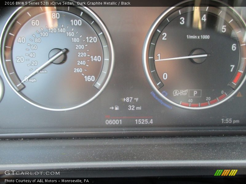 Dark Graphite Metallic / Black 2016 BMW 5 Series 528i xDrive Sedan