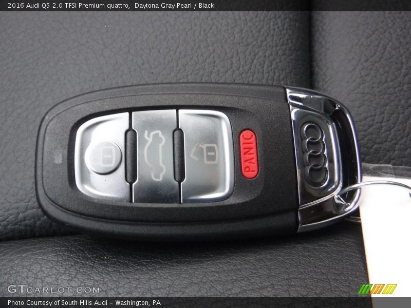 Daytona Gray Pearl / Black 2016 Audi Q5 2.0 TFSI Premium quattro