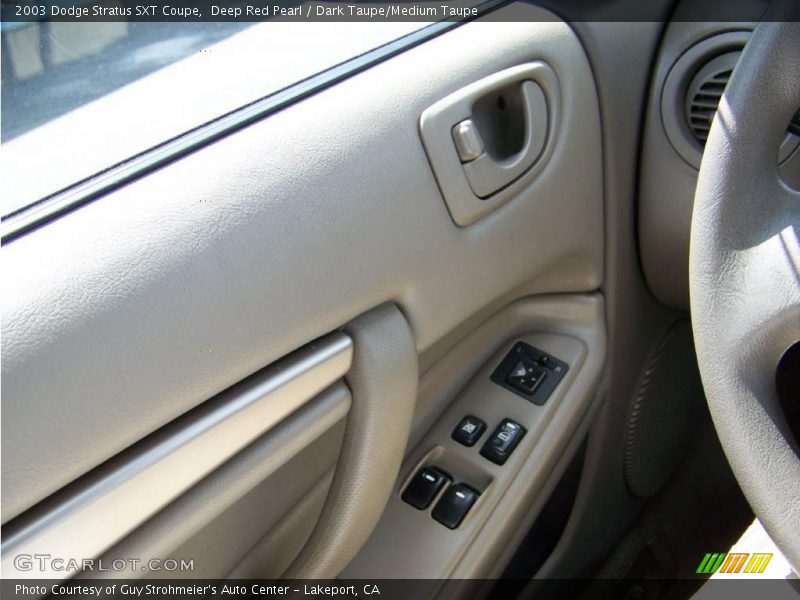 Deep Red Pearl / Dark Taupe/Medium Taupe 2003 Dodge Stratus SXT Coupe