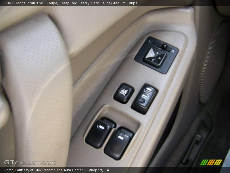 Deep Red Pearl / Dark Taupe/Medium Taupe 2003 Dodge Stratus SXT Coupe