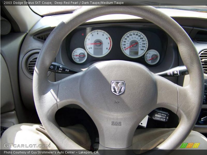 Deep Red Pearl / Dark Taupe/Medium Taupe 2003 Dodge Stratus SXT Coupe