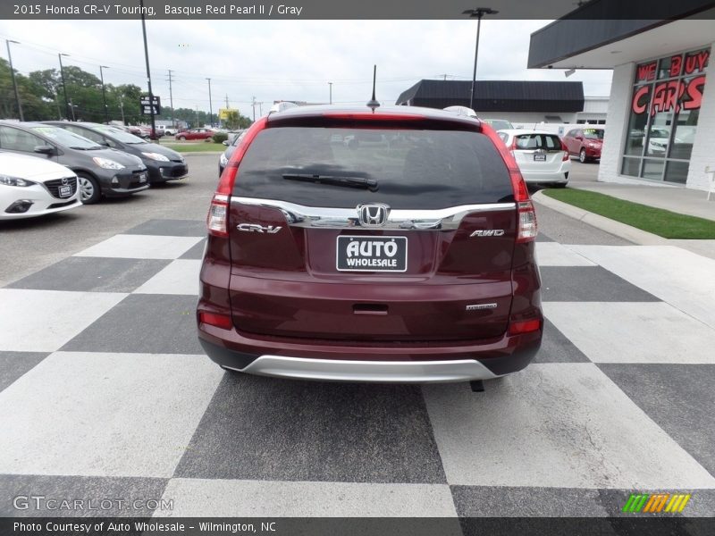 Basque Red Pearl II / Gray 2015 Honda CR-V Touring
