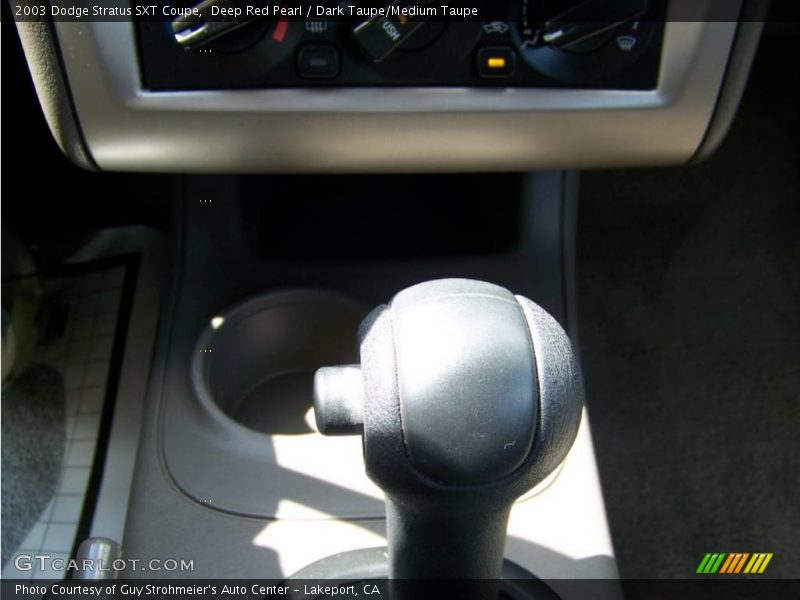 Deep Red Pearl / Dark Taupe/Medium Taupe 2003 Dodge Stratus SXT Coupe