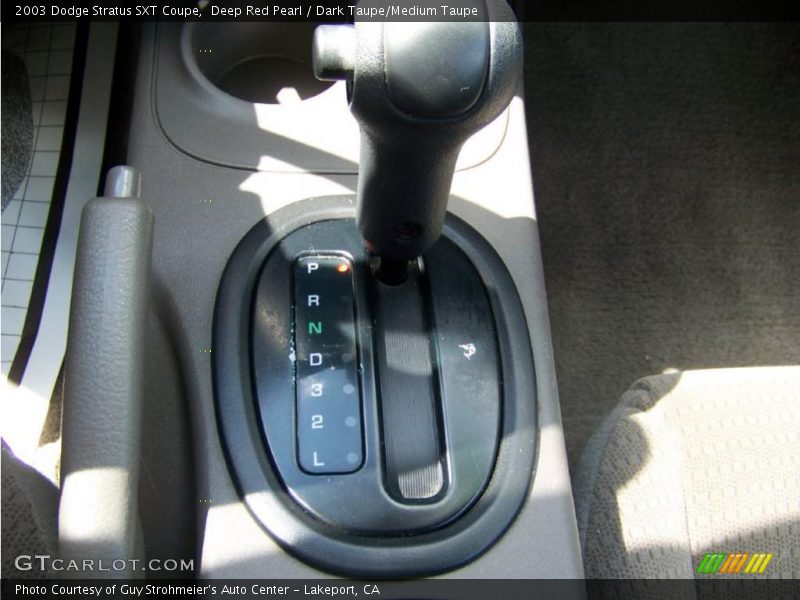 Deep Red Pearl / Dark Taupe/Medium Taupe 2003 Dodge Stratus SXT Coupe