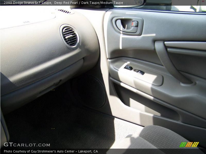 Deep Red Pearl / Dark Taupe/Medium Taupe 2003 Dodge Stratus SXT Coupe