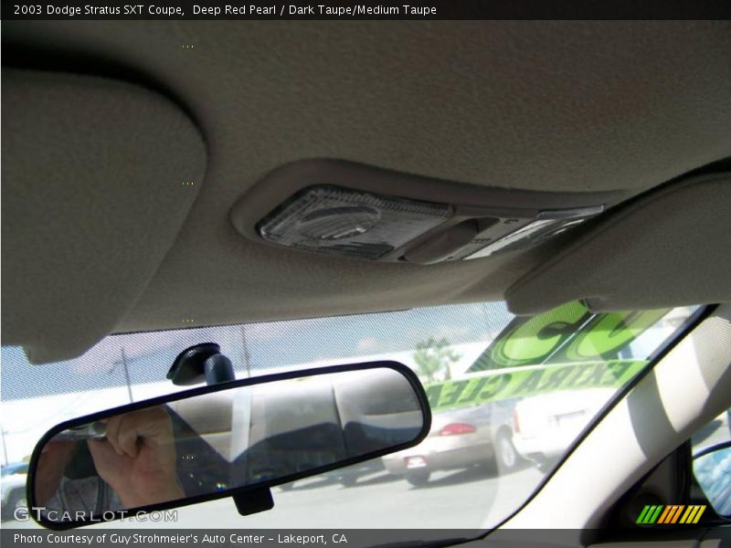 Deep Red Pearl / Dark Taupe/Medium Taupe 2003 Dodge Stratus SXT Coupe