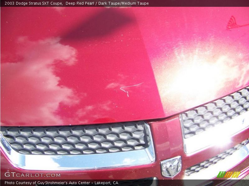 Deep Red Pearl / Dark Taupe/Medium Taupe 2003 Dodge Stratus SXT Coupe