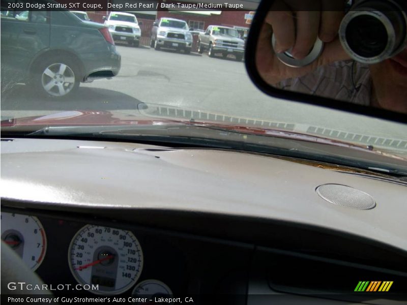 Deep Red Pearl / Dark Taupe/Medium Taupe 2003 Dodge Stratus SXT Coupe