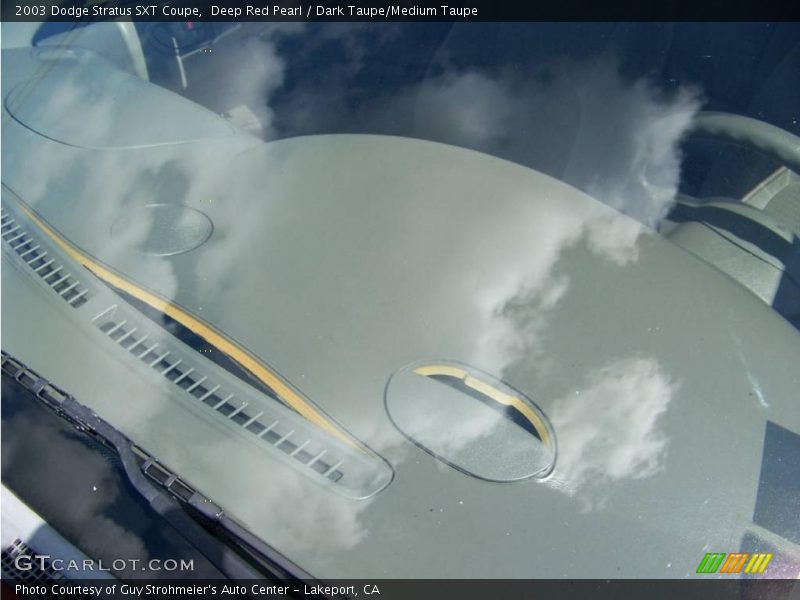 Deep Red Pearl / Dark Taupe/Medium Taupe 2003 Dodge Stratus SXT Coupe