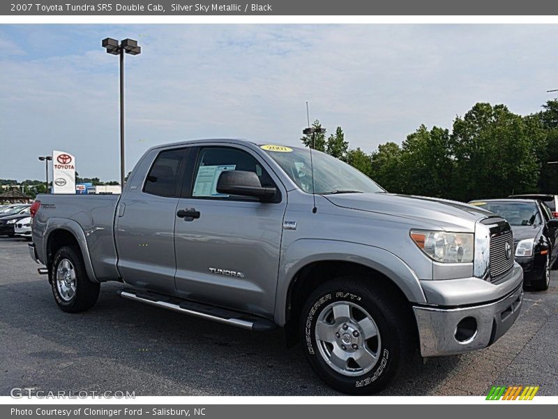 Silver Sky Metallic / Black 2007 Toyota Tundra SR5 Double Cab