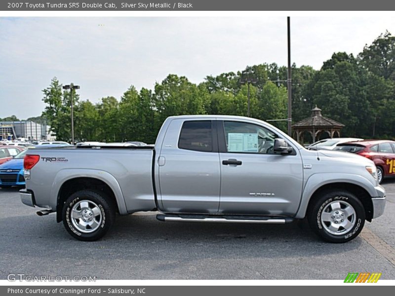 Silver Sky Metallic / Black 2007 Toyota Tundra SR5 Double Cab