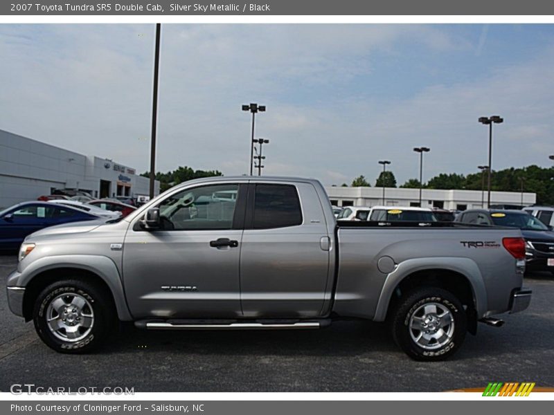Silver Sky Metallic / Black 2007 Toyota Tundra SR5 Double Cab