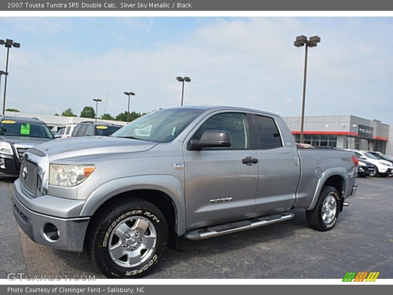 Silver Sky Metallic / Black 2007 Toyota Tundra SR5 Double Cab
