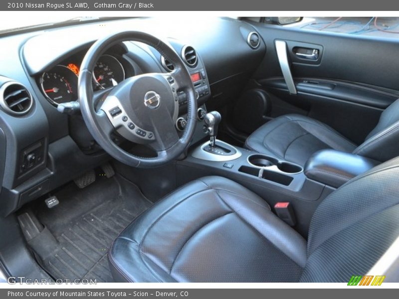 Gotham Gray / Black 2010 Nissan Rogue SL AWD