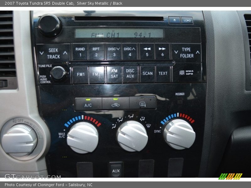 Silver Sky Metallic / Black 2007 Toyota Tundra SR5 Double Cab