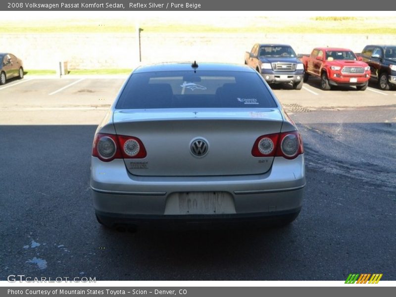 Reflex Silver / Pure Beige 2008 Volkswagen Passat Komfort Sedan