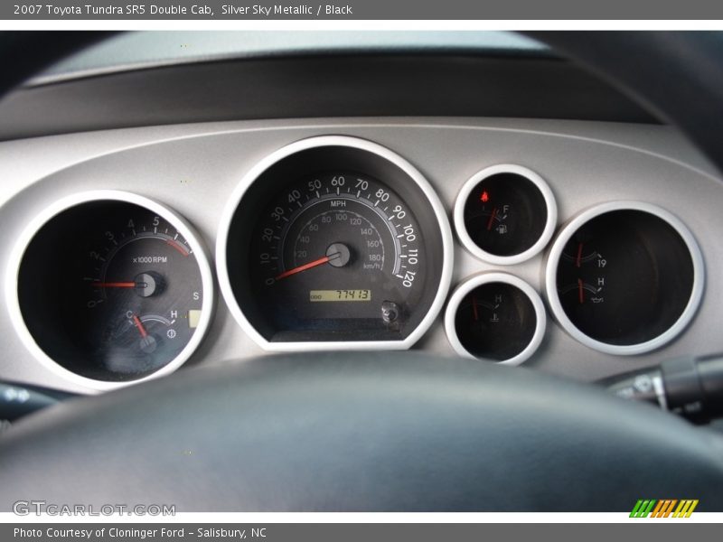 Silver Sky Metallic / Black 2007 Toyota Tundra SR5 Double Cab
