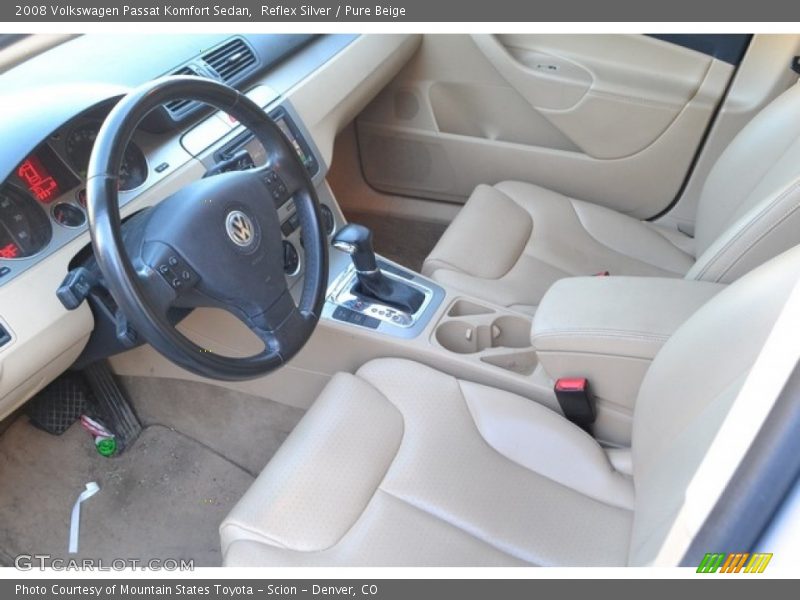Reflex Silver / Pure Beige 2008 Volkswagen Passat Komfort Sedan
