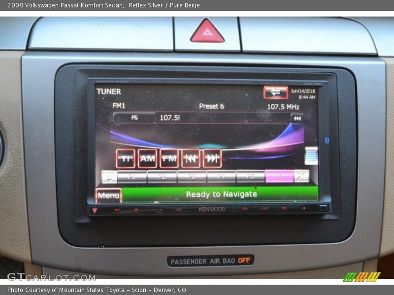 Reflex Silver / Pure Beige 2008 Volkswagen Passat Komfort Sedan