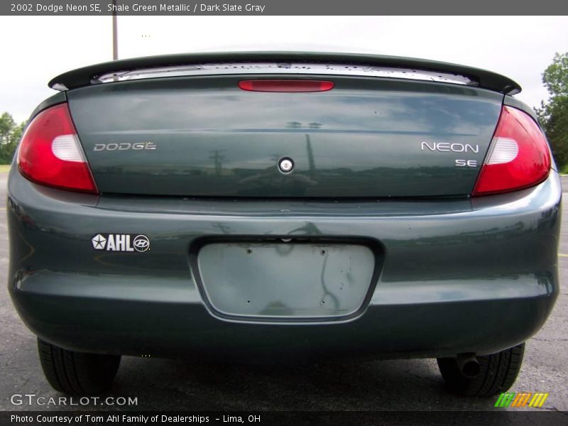 Shale Green Metallic / Dark Slate Gray 2002 Dodge Neon SE