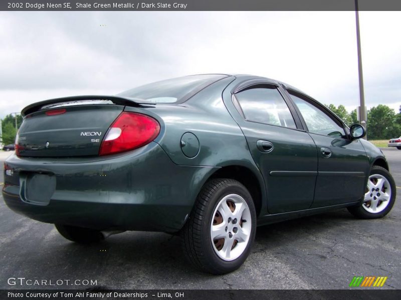 Shale Green Metallic / Dark Slate Gray 2002 Dodge Neon SE